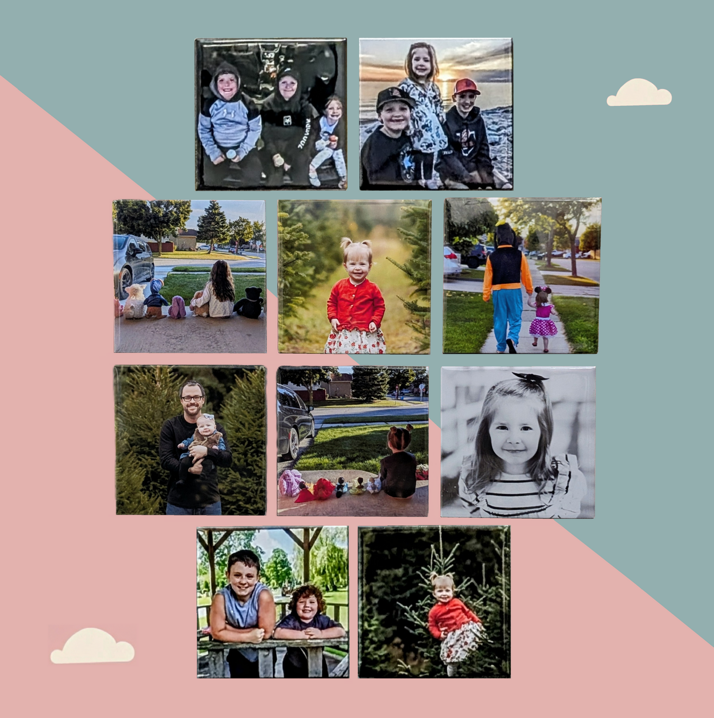 Custom 2.5" x 2.5" Square Magnets - 10 Pack