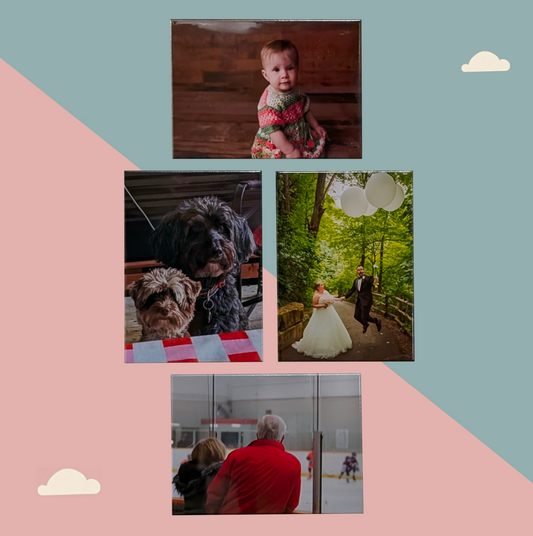 Custom 2.5" x 3.5" Rectangle Magnets - 4 Pack