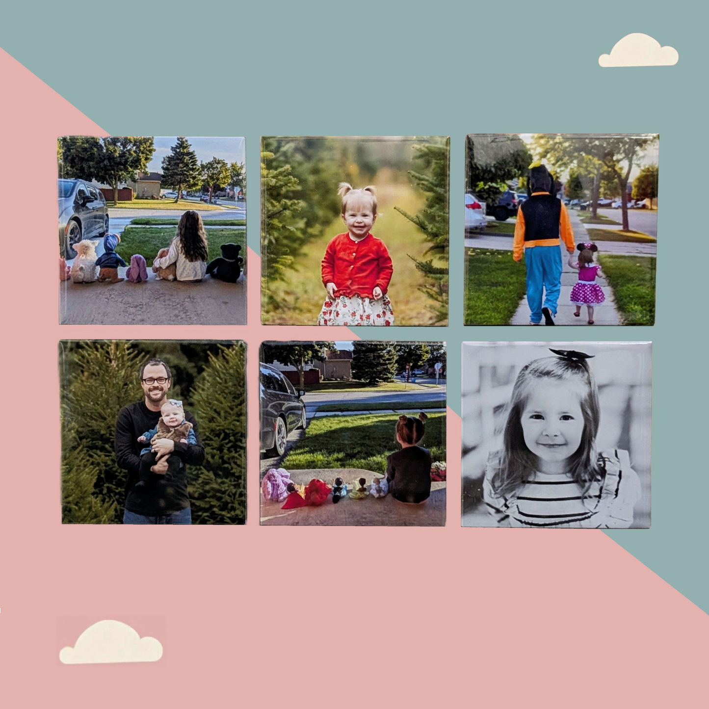 Custom 2.5" x 2.5" Square Magnets - 6 Pack